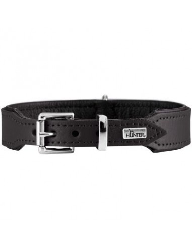 Dog collar, HUNTER Basic, black