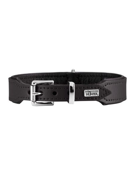 Dog collar, HUNTER Basic, black