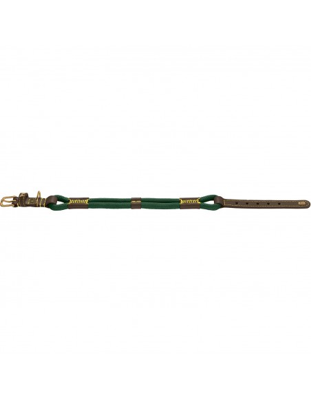 Dog collar, HUNTER Malia, Dark green/dark brown