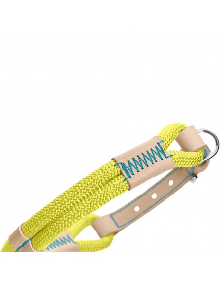 Dog collar, HUNTER Malia, Lime/Natural