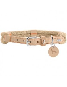 Dog collar, HUNTER Malia, Tan/Natural