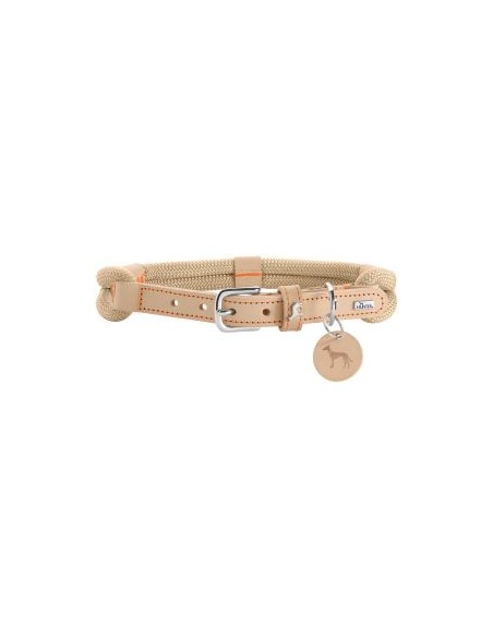 Dog collar, HUNTER Malia, Tan/Natural