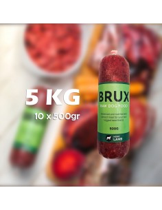 Raw Dog Food BRUX - LAMB MONO protein, 5kg, (10x500gr)
