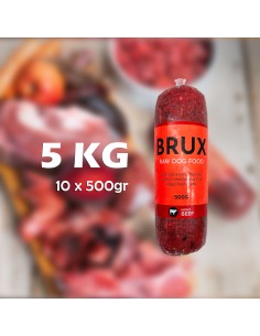 Svaigā barība suņiem BRUX MONO LIELLOPS, 5kg, (10x500gr)
