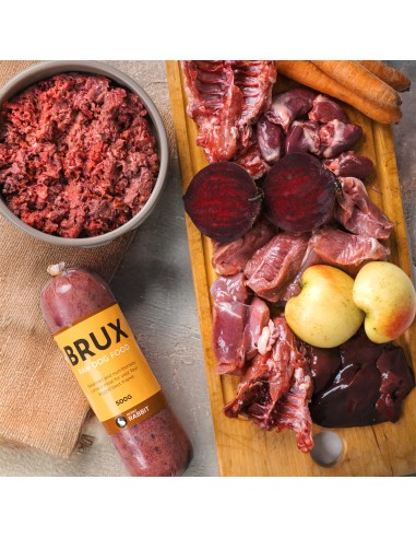 Raw dog food BRUX -MONO Rabbit, 10 x 500gr.