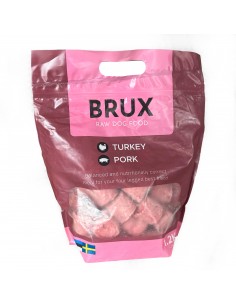 Raw dog food BRUX - MIX BALLS, Turkey and Pork, 1.2kg