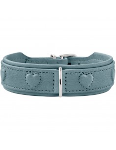Dog collar, HUNTER Soho X Love, light blue