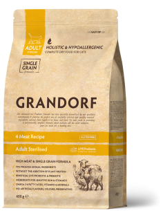 Dry food for cats, GRANDORF, 4 Meat Recipe, for Adult...