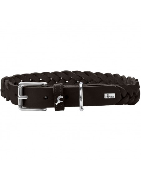 Dog collar, HUNTER,Solid Education Special, black