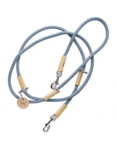 Training leash, HUNTER, Malia, dove blue/ tan