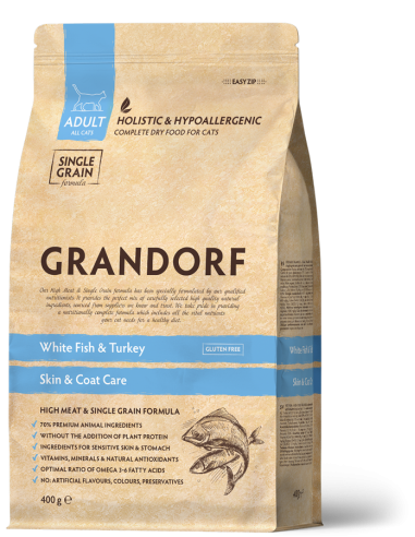 Sausā barība GRANDORF - White Fish, 400 gr,...