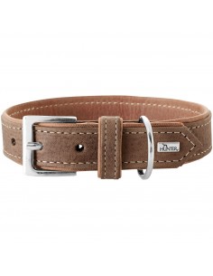 Dog collar, HUNTER, Porto, tabacco/cognac