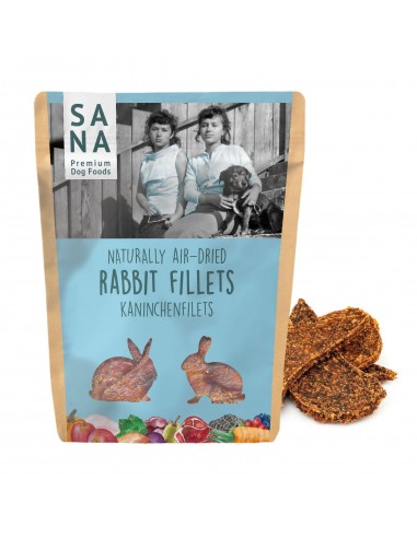Kārumi suņiem SANA - truša gaļas filejas, 100 gr.