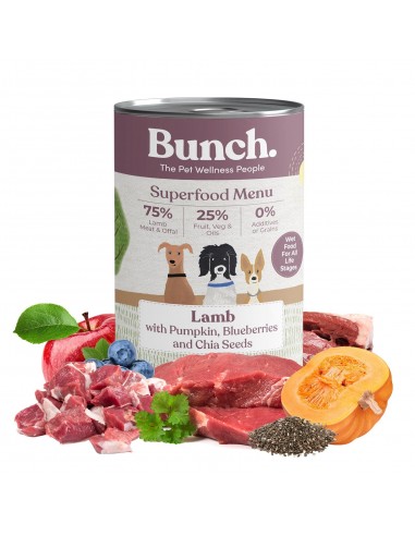 Canned Dog Food, BUNCH, Lamb with pumpkin,...
