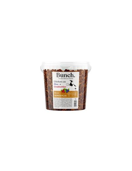 Mini dog training bones, BUNCH, with Chicken, Blueberries and Cranberries, 1kg