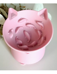 Food bowl DOGGOTIQUE, Slow Feeding, 13cm diameter, pink