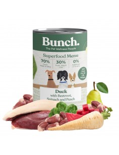 Canned Dog Food, BUNCH, Duck with beetroot and spinach,...