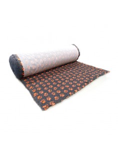 Rug for dogs, ProFleece, orange/grey, 160x100cm