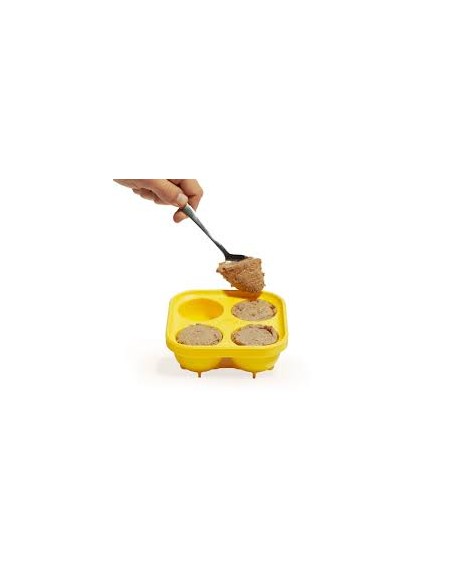 Dog treat mold, WOOF, Pupsicle treat tray, yellow, L
