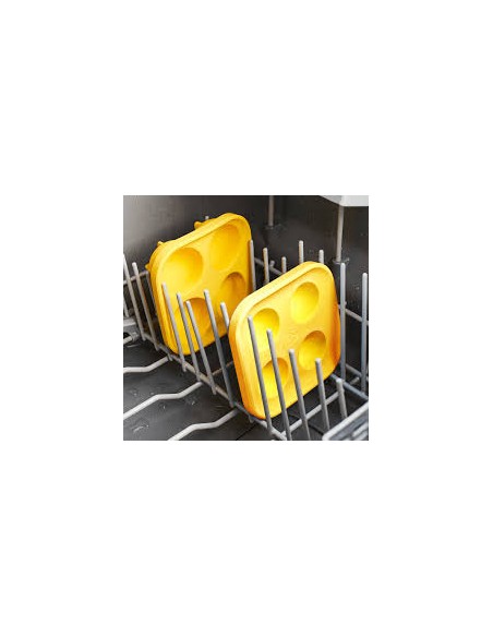 Dog treat mold, WOOF, Pupsicle treat tray, yellow, L