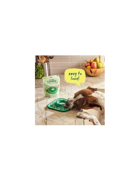 Lick mat WOOF, Slow Feeding, green
