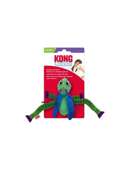 Cat toy, KONG®, Crackles, Grasshopper, 15 cm
