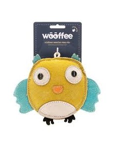 Suņu rotaļlieta, WOOFFEE, ādas pūce, 17 cm
