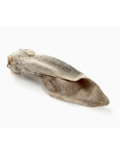 Dog treats, calf ears with fur, 1 peace.