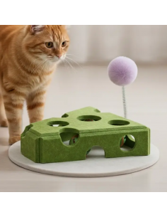 Cat toy, DOGGOTIQUE, cheese box, 22 cm x 20 cm x 5.5 cm,...