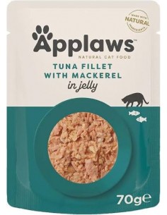 Canned food for cats APPLAWS - 70 gr, tuna and mackerel...