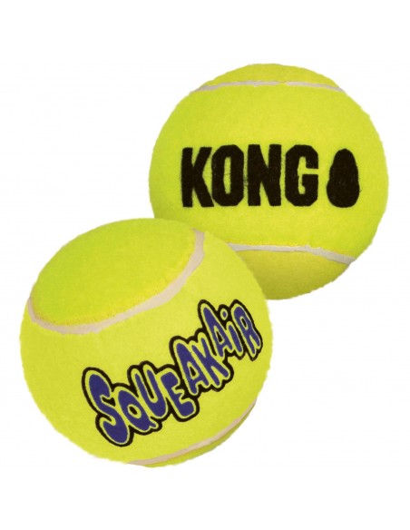 Dog toy, KONG® Squeakair, balls, 8 cm, 2 piece set, yellow
