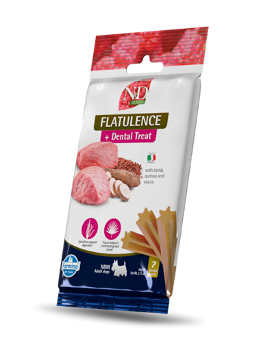 Dental dog treats, N&D, FLATULANCE, with lamb,...