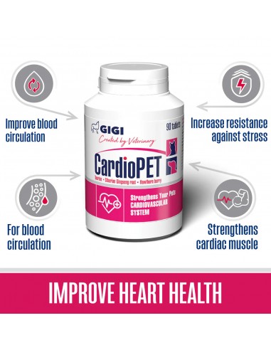 Papildbarība suņiem un kaķiem GiGi - CardioPET,...