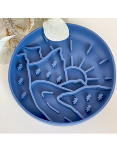 Food bowl DOGGOTIQUE, Slow Feeding, Mountains, 20x20x4...