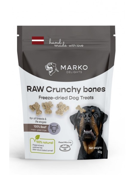 Liofilizēti kārumi MARKO DELIGHTS RAW Crunchy bones, 50gr