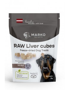 Liofilizēti kārumi MARKO DELIGHTS RAW Liver Cubes,...