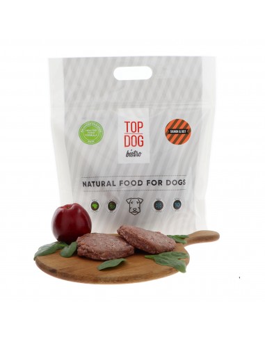 Raw dog food, TOP DOG BISTRO, SALMON AND BEEF,...