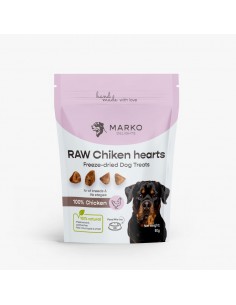 Freeze-dried treats MARKO DELIGHTS RAW Chicken hearts 50 g