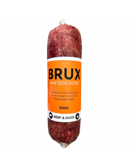 Raw Dog Food BRUX - BEEF & DUCK, 500gr