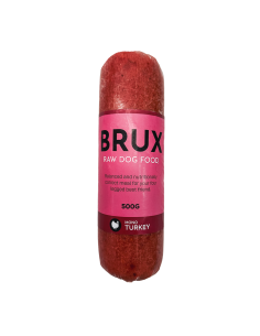 Raw dog Food BRUX - TURKEY MONO protein, 500 gr.