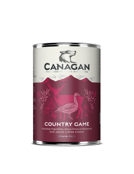 Canned food for dogs CANAGAN - COUNTRY GAME, duck and deer, 400gr