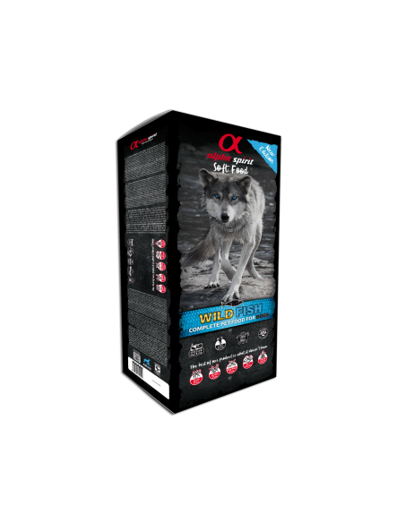 Dry dog food, ALPHA SPIRIT, Wild Fish, Semi-Wet, Grain-Free, 85% fresh fish, 3, 9 or 12 kg.