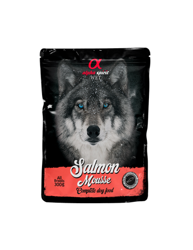 Paté for dogs ALPHA SPIRIT - WET salmon, 300 gr