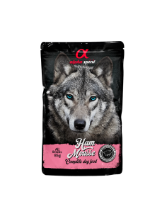 Paté for dogs, ALPHA SPIRIT - WET ham, 85 gr.