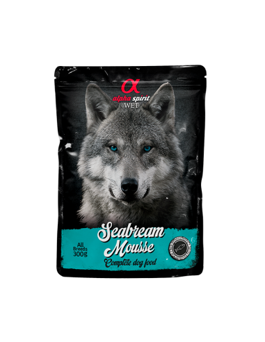 Paté for dogs ALPHA SPIRIT - WET seabream,300 gr